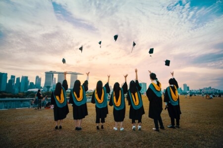 International students at Maastricht University campus